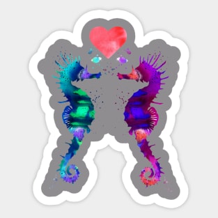 Seahorse in love Sticker